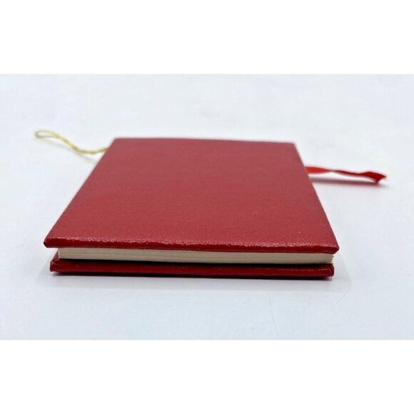 Vintage Kurt Adler Christmas Ornament The Wizard of Oz Mini Book 1984 Red Gold - Picture 5 of 13